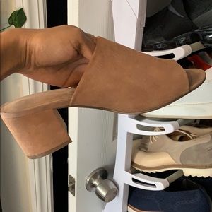 Suede GAP heeled mules.